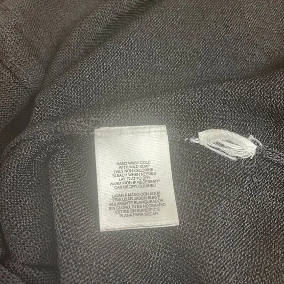 Jones New York Collection Women Black Knit Top Sleeveless Drape Neck Size Small - Picture 7 of 8